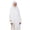 White, variant on Double-Layer White Soft Georgette Khimar with Built-In Niqab, 40 in Front x 56 in Back