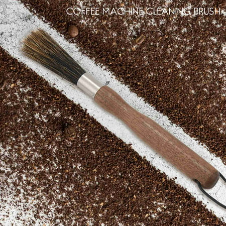 Coffee Grinder Powder Cleaning Brush Coffee Machine Brush Wood Handle Pig Bristle Dusting Espresso Brush For Barista