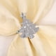 thumbnail image 5 of Servilletas de árbol de Navidad - vajilla de metal de aleación, plata verde dorada, decoración festiva para comedor, 1,96x1,77x1,18 pulgadas, 5 of 6