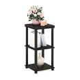 thumbnail image 1 of Mesa auxiliar Furinno Turn-N-Tube Classic de 3 niveles Espresso/Black, 1 of 7