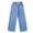 Burrs, variant on Girls Jeans Denim Elastic Wasit Wide Leg Baggy Pants Kids Clothes 6-14 Years