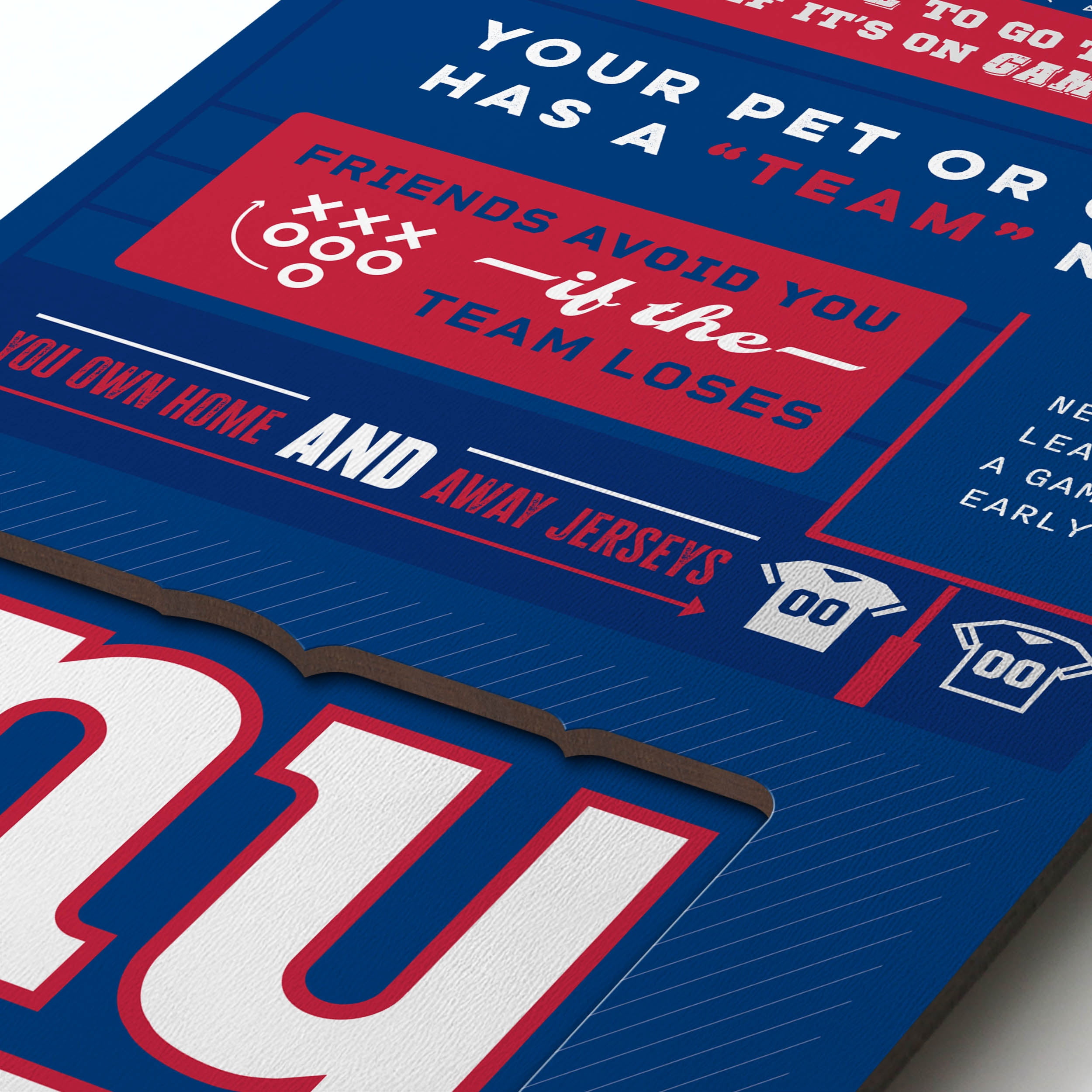 YouTheFan NFL New York Giants 3D Top 10 Wall Art