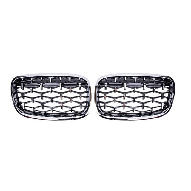 Car Silver Front Middle Grille Grill Replacement for X5 E70 / X6 E71 2008-2013