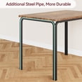 thumbnail image 4 of Bingirl Rustic Kitchen Table Set for 2: Compact Dining Set with Upholstered Chairs for Small Spaces, 4 of 7