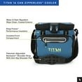 thumbnail image 3 of Titan by Arctic Zone 16 Can Zipperless Soft Cooler, Marine Blue, 3 of 14