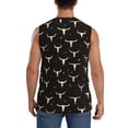 thumbnail image 4 of Gaeub Cow Skulls Men's Sleeveless Muscle Shirts Workout Tank Tops, Odor Protection and Comfortable - 3X-Large, 4 of 8
