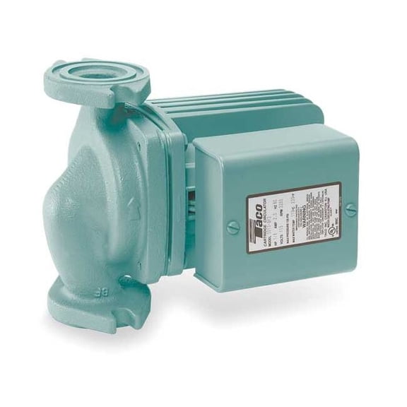 Taco Hydronic Circulating Pump, 1/6 hp, 115V, 1 Phase, Flange Connection 0013-F3