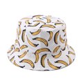 thumbnail image 1 of Banana Print Bucket Hat Fisherman Hats Summer Reversible Packable Cap, 1 of 6