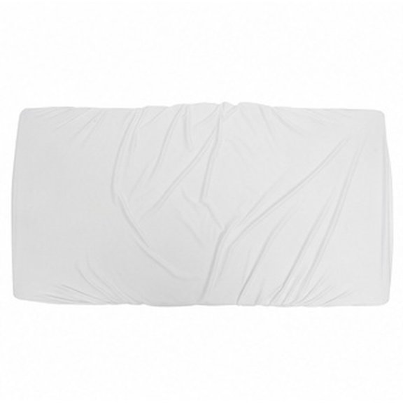 DEEPCRAFF White Stretch Tablecloth Elastic Cloth Cover for Home Dining Table Decor