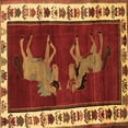 thumbnail image 1 of Ahgly Company Indoor Square Animal Brown Traditional Area Rugs, 4' Square, 1 of 4