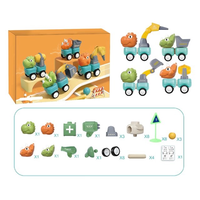 DIY Manual Assembly Magnetic Toy Car Puzzle Early Education Assembly Magnetic Car Children's Toys