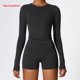 thumbnail image 1 of Camisetas de Yoga sin costuras para mujer, Top corto, camisas de manga larga para Yoga, deportes, Fitness, ropa de gimnasio, camisetas de entrenamiento con realce, camisetas deportivas, 1 of 5