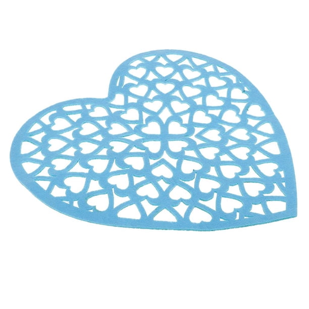 1 paquete de artesanías de espuma en forma de corazón para vajilla, ventana, puerta, cortina de cadena, boda Azul Zulema Decoración colgante de forma de corazón