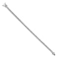 thumbnail image 2 of Cheryl M Sterling Silver Rhodium Plated CZ 7in Bracelet (Weight: 9.14 Grams, Length: 7 Inches), 2 of 3
