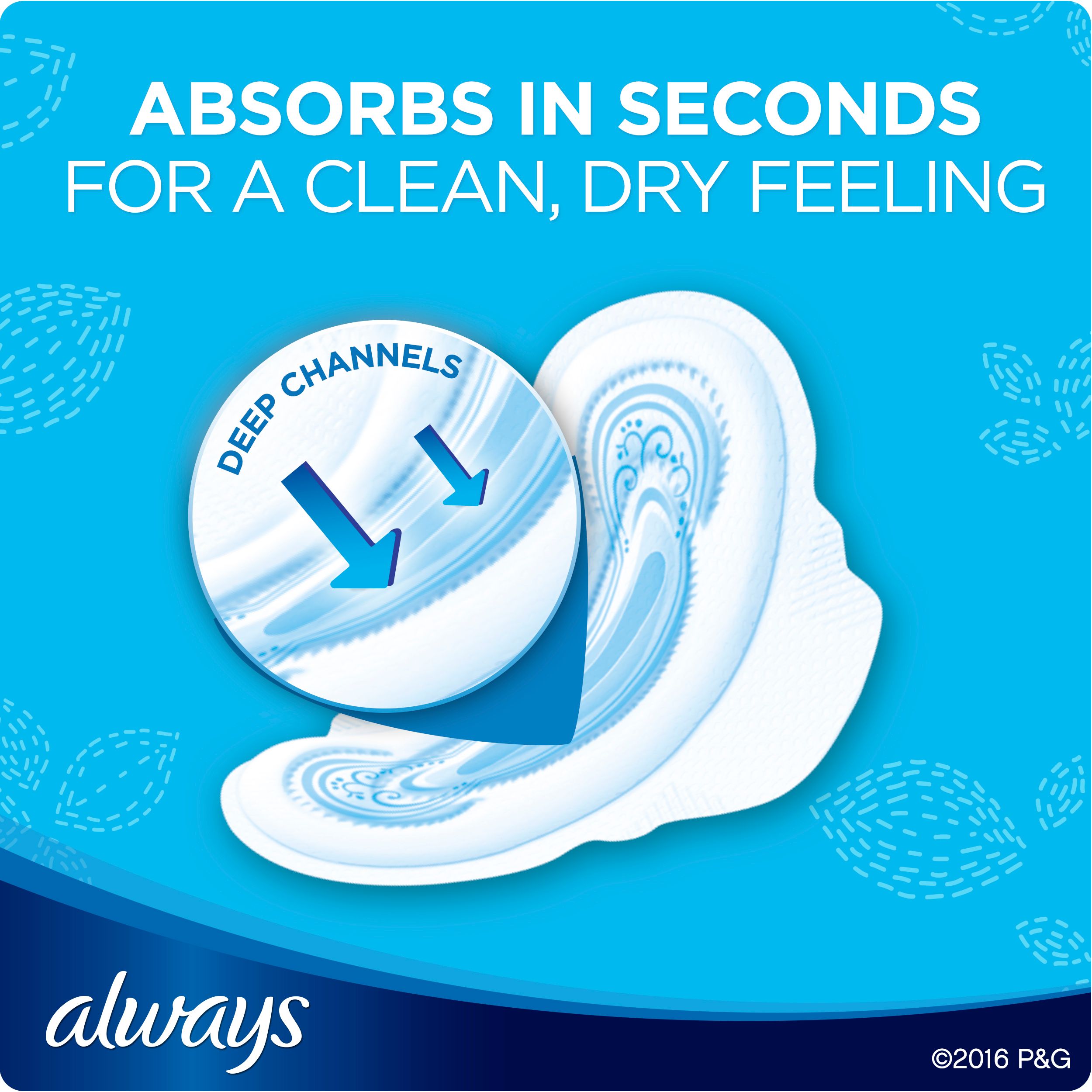 Always Maxi Size 1 Regular Pads with Wings, Unscented, 18 Count - image 5 of 9