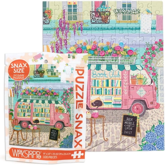 WerkShoppe Mobile Book Club 100 Piece Puzzle Snax
