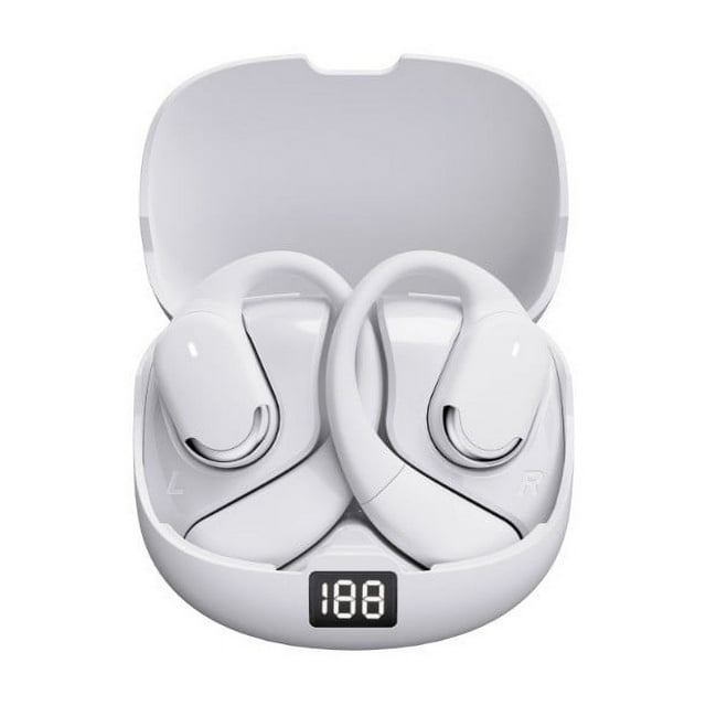 Auriculares Bluetooth inalámbricos con gancho para la oreja Deportes Correr al aire libre | Batería de larga duración 8+ Hrs | Carga rápida | Reducción de ruido | Resistente al agua IPX6 | Sonido