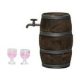 thumbnail image 2 of 1:12 Scale Accessories Wine Cellar Miniature Bar Accessories Retro Mini Red Wine Barrel for Home, 2 of 5