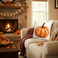 thumbnail image 4 of TanSiDing 1pcs Thanksgiving Pillow Covers Fall Harvest Decor Cozy Soft Fabric Decorative Throw Pillowcases for Sofa Living Room 45x45cm, 4 of 6