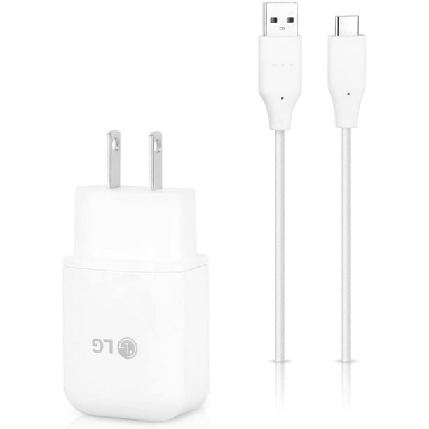 LG Stylo 6 Genuine Fast Charging Wall Charger & Type C Cable 