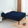 thumbnail image 3 of Subrtex Wrinkle Resistant Premium Microfiber Fitted Sheet (Queen, Navy), 3 of 6