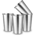 thumbnail image 1 of Vaso de acero inoxidable, 500 ml (17 oz), apilable, reutilizable, para cerveza, sin BPA, 1 of 2