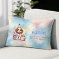 thumbnail image 2 of Happy Birthday Cute Puppy Cavalier King Charles Spaniel with Cake Gifts Party Hat Pillowcase Double Sided Dog Lover Gifts Pillow Case Covers - 00029, 2 of 3