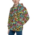 thumbnail image 2 of Kdxio Color Summer Pattern Boys Athletic Unisex Boys Girls Hoodie with Pocket Sweatshirts-X-Large, 2 of 6