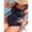 Multicolor 5, variant on Plus Size One-Piece Swimsuit with Cherry Print, Ruched Bust & Ruffled Straps