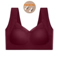thumbnail image 2 of Otntypg Plus Size Seamless Powerful Push Up Wireless Bras for Women/Older, Full-Figure Mesh V-Neck Posture Correcting Bra Ice Silk Anti Sagging Bra, Stretch Bralette Sports Bra for Everyday Wear, 2 of 10