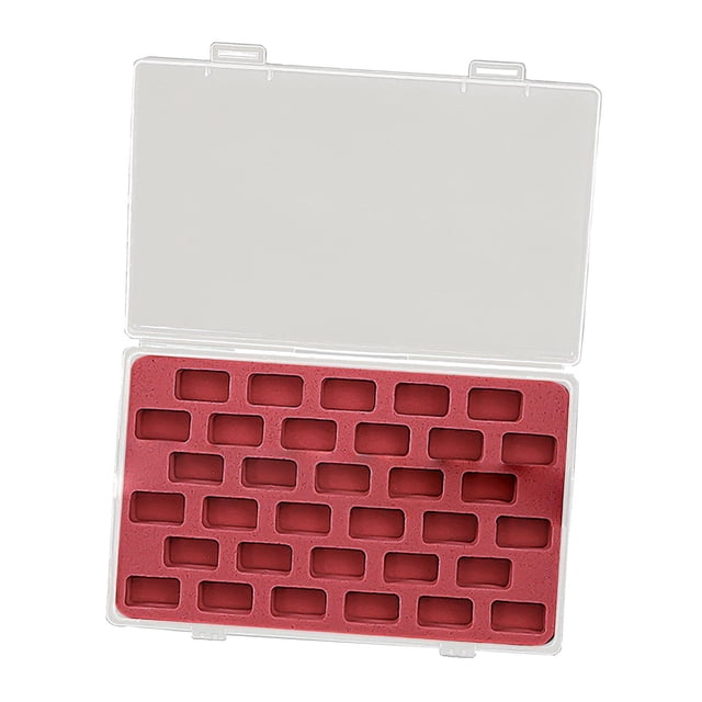 yuksok Bobbin Box Bobbin Organizer Dustproof for Sewing Machine Bobbin Spool Holder 33 Grids