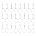 thumbnail image 1 of unbranded 50Ud Anillos Para Llavero Con De Metal Color Plateado Para Regalo Creativo, 1 of 8