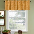 thumbnail image 3 of 2 Pack Valances for Window, Orange Spring Leaves Short Curtains for Kitchen Bedroom Living Room, Pastoral Botanical Striped Flowers Rod Pocket Small Window Treatment Valance Drapes 42 x 18 Inch, 3 of 8