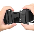 thumbnail image 4 of Cinturón de batalla táctico Cinturón de combate ajustable Molle Riggers Belt Rigger Gun Belt para hombres (negro), 4 of 6