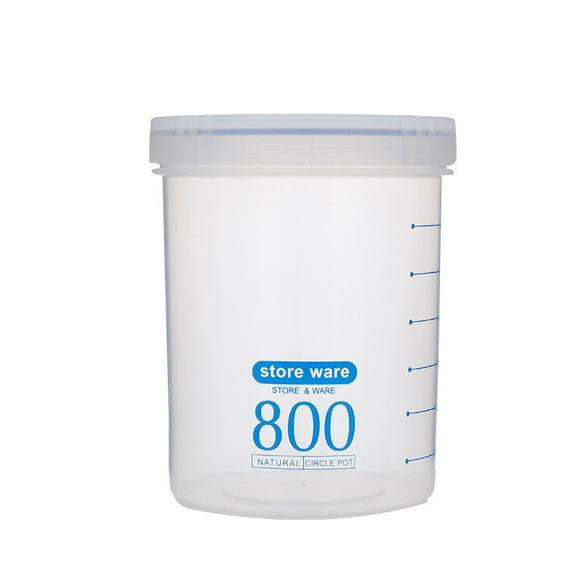 Fiudx Contenedor Multigrano, Tanque de Plástico Hermético, Diseño Transparente, Material Resistente y Duradero, Conservación de Alimentos, Organización Del Refrigerador, Tamaños de 1050 Ml, 800 Ml y