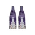 thumbnail image 1 of Eaton Tripp Lite Series Cat6 Gigabit Snagless Molded (UTP) Ethernet Cable (RJ45 M/M), PoE, Purple, 15 ft. (4.57 m) - Patch cable - RJ-45 (M) to RJ-45 (M) - 15 ft - UTP - CAT 6 - IEEE 802.3ab/IEEE 802.5 - molded, snagless, stranded - purple, 1 of 5