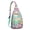 Greenish-blue-6, variant on Rainbow Zebra Print Sling Bag - Colorful Abstract Zebra Stripes Crossbody Backpack for Women & Men, Modern Fashion Shoulder Bag (Cute Cartoon Zebra Pattern, Water-Resistant & Lightweight)