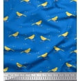 thumbnail image 1 of Soimoi Cotton Voile Fabric Leaves,Branches & Canary Bird Decor Fabric Printed Yard 42 Inch Wide, 1 of 1