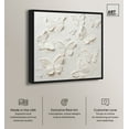 thumbnail image 2 of Ivory Butterflies Canvas Winter Floral Art by Art Remedy, Black Frame, 12" x 12", 2 of 7