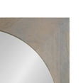 thumbnail image 4 of Kate and Laurel Andover Pub Mirror with Coat Hooks, 20 x 30, White, Decorative Wood Wall Mirror with Three Hanging Pegs and Small Display Shelf, 4 of 9