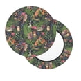 thumbnail image 2 of Balery Forest Animals And Plants Fundas de asiento para taburete de bar redondo de tela de terciopelo ajustables que protegen de arañazos y manchas para sillas de 14 a 17 pulgadas.-14 inch, 2 of 7