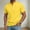 (Henley)Yellow, variant on YODETEY Men’s Ribbed Knit Short Sleeve Henley T-Shirt,Big and Tall Black,Size S-3XL