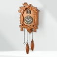 thumbnail image 2 of Kendal Handcrafted Linden Wood Cuckoo Clock with Night Silencer and Hand Carved MX025, 2 of 6