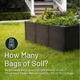 thumbnail image 6 of Tierra Verde 48-Inch x 48-Inch Raised Garden Bed for Patios or Decks, Black, 6 of 9