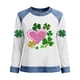 thumbnail image 2 of TaTaai Women's St. Patrick's Festival Top Long Sleeve Round Neck Patchwork Design Casual Irish Holiday Spring Celebration Blouse Gift, 2 of 5