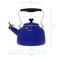 thumbnail image 4 of Chantal 1.7 Quart Durable Enamel on Steel Vintage Stovetop Tea Kettle, Blue, 4 of 12