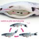 thumbnail image 3 of Tail Swing Simulation Fish Pet Doll recargable con USB Cat Toy 1 pieza, 3 of 3