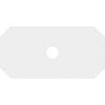 thumbnail image 4 of Ekena Millwork CMP26X13ED-03000 3 in. ID x 9 in. Rectangle Émeraude Architectural Grade Médaillon de Plafond Contemporain PVC, 4 of 4