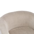 thumbnail image 4 of Christopher Knight Home Glouster Modern Swivel Club Chair, Velvet Upholstery, Light Camel, 4 of 10