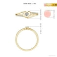 thumbnail image 4 of ANGARA Natural Diamond Heart Promise Ring in 14K Yellow Gold for Women (Size-3.1mm | Color-K | Clarity-I3) | April Birthstone, Birthday, Anniversary, Jewelry Gift for Women | Natural Diamond Ring, 4 of 9